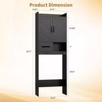 Meuble de rangement au-dessus des toilettes, organisateurs de salle de bain autoportants pour salle de bain, toilettes, buanderie