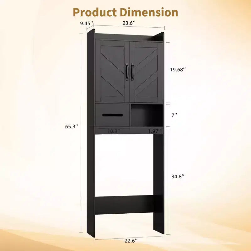 Meuble de rangement au-dessus des toilettes, organisateurs de salle de bain autoportants pour salle de bain, toilettes, buanderie