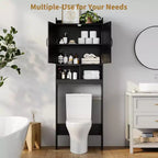 Meuble de rangement au-dessus des toilettes, organisateurs de salle de bain autoportants pour salle de bain, toilettes, buanderie