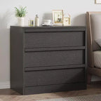 3-Drawer Nightstand, 30 Tall Bedside End Table with Spacious Storage, Anti-Tip Safety, Modern Side Table Organizer for Bedroom and Living Room