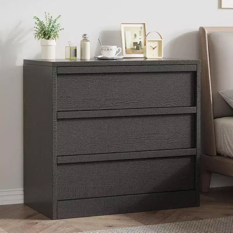 3-Drawer Nightstand, 30 Tall Bedside End Table with Spacious Storage, Anti-Tip Safety, Modern Side Table Organizer for Bedroom and Living Room