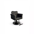 Salon Recliner Chair, 360 Swivel, Ergonomic Design, Sturdy Metal Round Base, Easy to Clean, Supports 330 LBS, for Home, Living Room