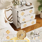 Commode haute à 5 tiroirs cannelés, Grande armoire de rangement de chambre avec tiroirs décoratifs en rotin Bohème, Organisateur de vêtements pour chambre à coucher, chambre de bébé et salon