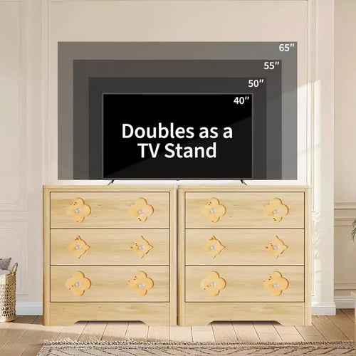Commode haute à 5 tiroirs cannelés, Grande armoire de rangement de chambre avec tiroirs décoratifs en rotin Bohème, Organisateur de vêtements pour chambre à coucher, chambre de bébé et salon