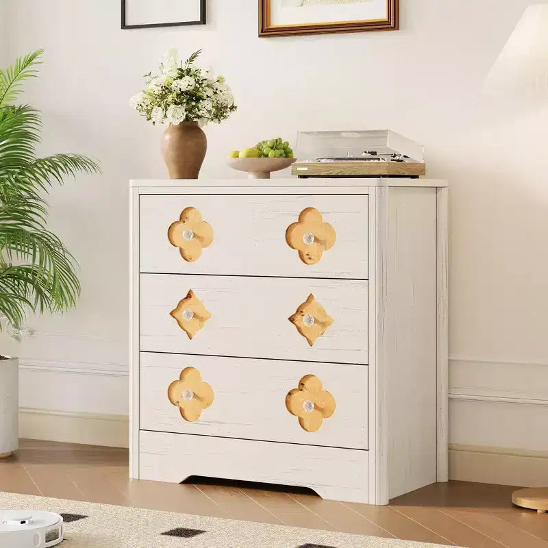 Commode haute à 5 tiroirs cannelés, Grande armoire de rangement de chambre avec tiroirs décoratifs en rotin Bohème, Organisateur de vêtements pour chambre à coucher, chambre de bébé et salon