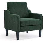 VINGLI Fauteuil d'appoint pour Salon, Fauteuil de Lecture pour Chambre, Fauteuil à accoudoirs incurvés, Fauteuils d'appoint Modernes du Milieu du Siècle, Fauteuil Rembourré Confortable