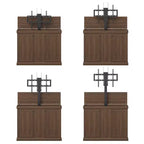 Meuble TV console de jeu Famapy avec élévateur caché, peut accueillir jusqu'à 50 écrans, rangement intégré, deux trous pour câbles, gain de place pour le jeu à domicile et le salon