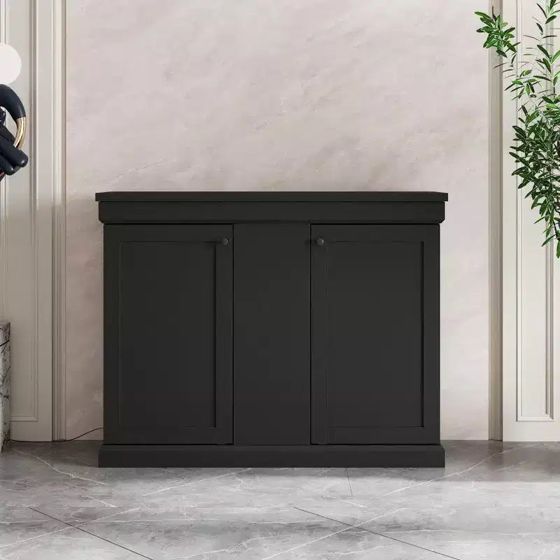 Meuble TV console de jeu Famapy avec élévateur caché, peut accueillir jusqu'à 50 écrans, rangement intégré, deux trous pour câbles, gain de place pour le jeu à domicile et le salon