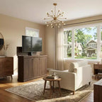 Meuble TV console de jeu Famapy avec élévateur caché, peut accueillir jusqu'à 50 écrans, rangement intégré, deux trous pour câbles, gain de place pour le jeu à domicile et le salon
