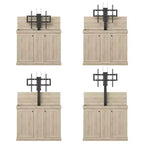 Meuble TV console de jeu Famapy avec élévateur caché, peut accueillir jusqu'à 50 écrans, rangement intégré, deux trous pour câbles, gain de place pour le jeu à domicile et le salon