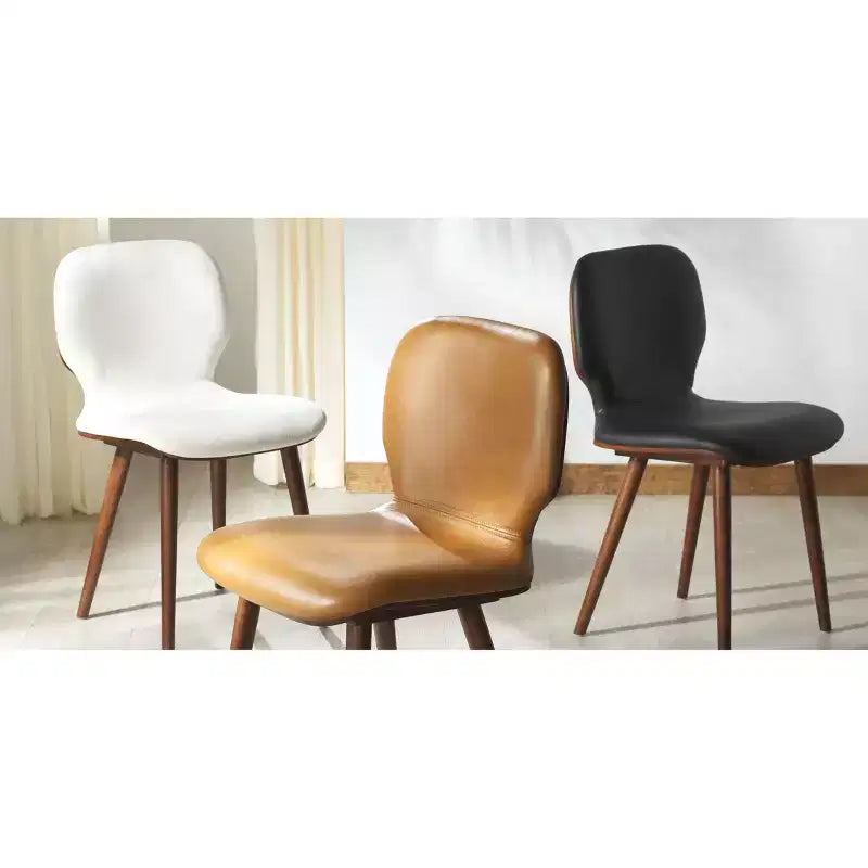 Chaise de salle à manger Tazmyn - SFV4157 - Blanc/Noyer - Safavieh Couture