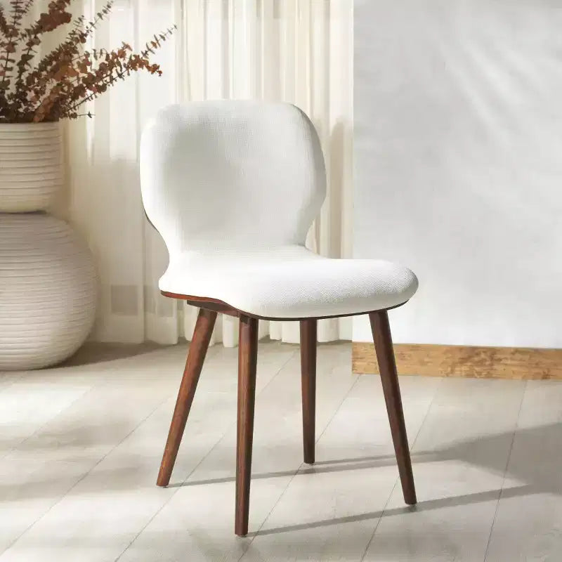 Chaise de salle à manger Tazmyn - SFV4157 - Blanc/Noyer - Safavieh Couture
