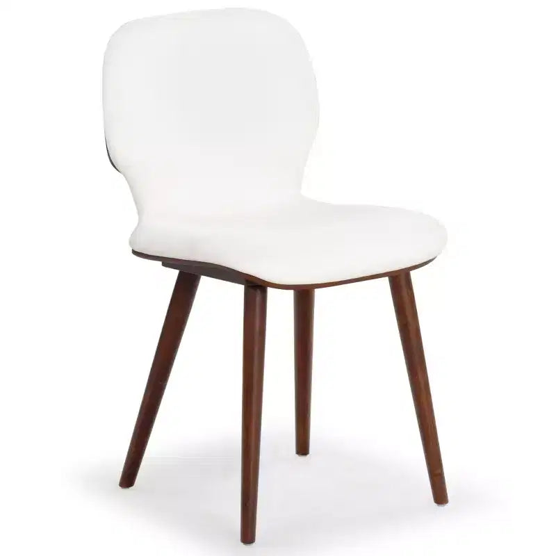 Chaise de salle à manger Tazmyn - SFV4157 - Blanc/Noyer - Safavieh Couture