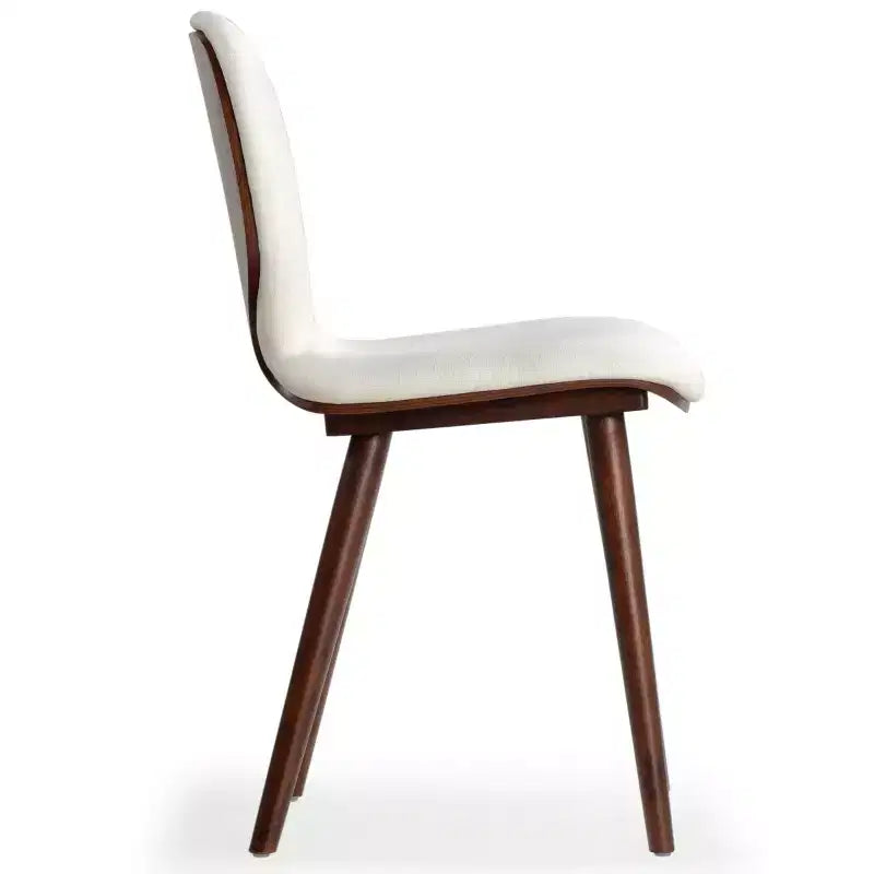 Chaise de salle à manger Tazmyn - SFV4157 - Blanc/Noyer - Safavieh Couture