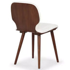 Chaise de salle à manger Tazmyn - SFV4157 - Blanc/Noyer - Safavieh Couture