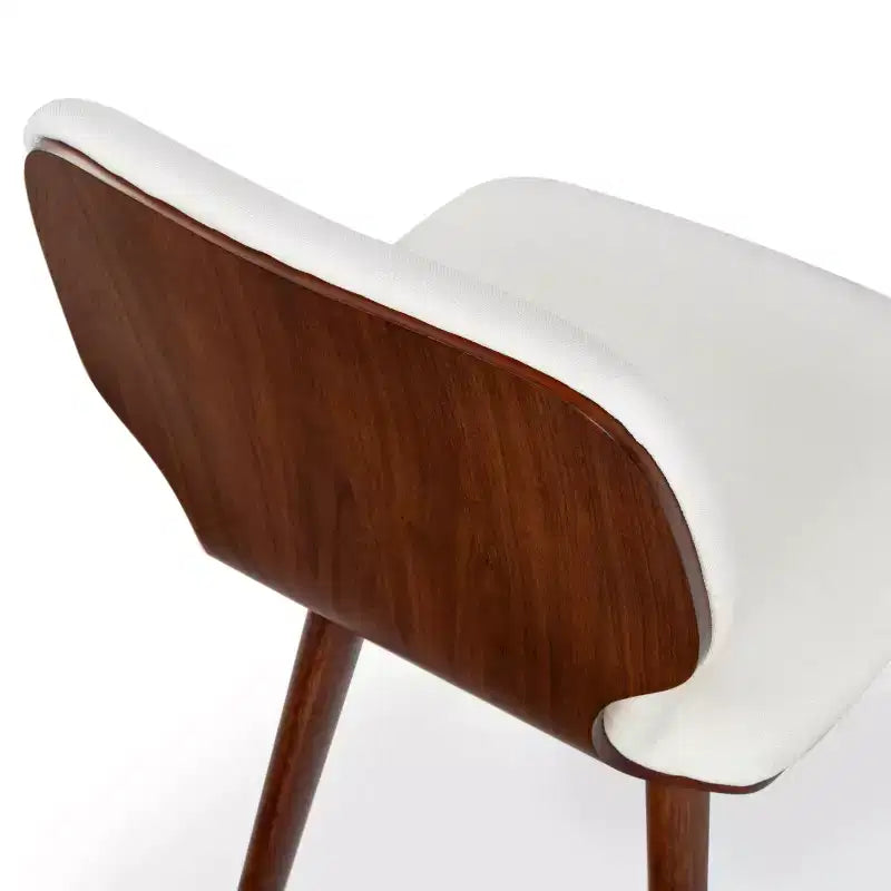 Chaise de salle à manger Tazmyn - SFV4157 - Blanc/Noyer - Safavieh Couture