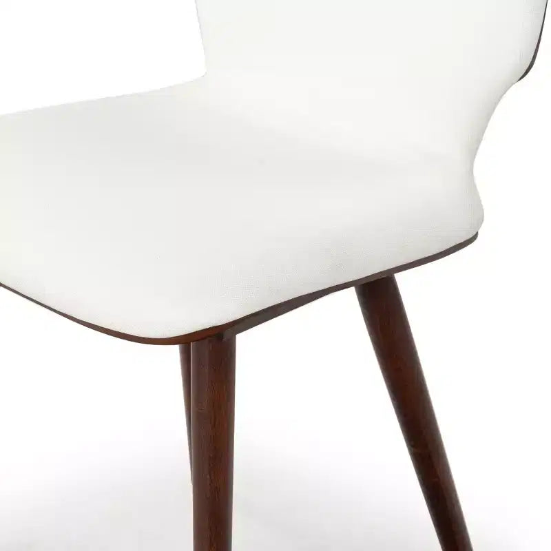 Chaise de salle à manger Tazmyn - SFV4157 - Blanc/Noyer - Safavieh Couture