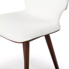Chaise de salle à manger Tazmyn - SFV4157 - Blanc/Noyer - Safavieh Couture