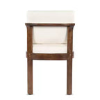 Chaises de salle à manger sans accoudoirs Christopher Knight Home Grayson en bois d'acacia moderne pour patio avec coussins