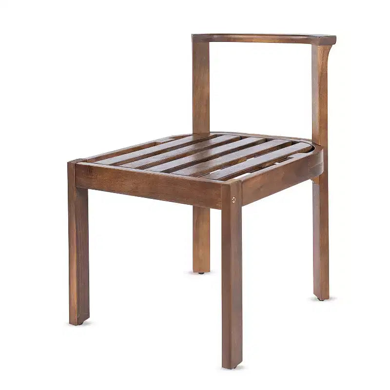 Chaises de salle à manger sans accoudoirs Christopher Knight Home Grayson en bois d'acacia moderne pour patio avec coussins