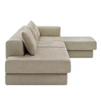 Canapé d'angle en chenille moderne Orai 113 de Christopher Knight Home avec coussins double couche