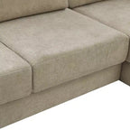Canapé d'angle en chenille moderne Orai 113 de Christopher Knight Home avec coussins double couche