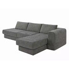Canapé d'angle en chenille moderne Orai 113 de Christopher Knight Home avec coussins double couche