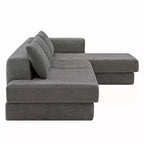 Canapé d'angle en chenille moderne Orai 113 de Christopher Knight Home avec coussins double couche