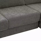 Canapé d'angle en chenille moderne Orai 113 de Christopher Knight Home avec coussins double couche