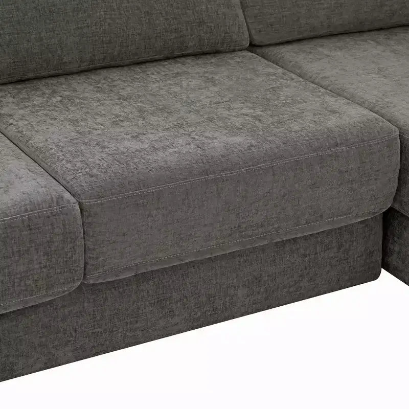 Canapé d'angle en chenille moderne Orai 113 de Christopher Knight Home avec coussins double couche