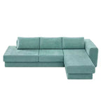 Canapé d'angle en chenille moderne Orai 113 de Christopher Knight Home avec coussins double couche