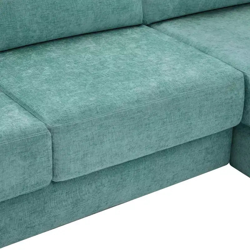 Canapé d'angle en chenille moderne Orai 113 de Christopher Knight Home avec coussins double couche