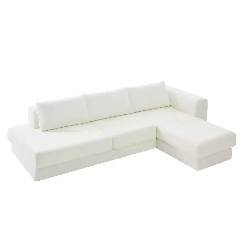 Canapé d'angle en chenille moderne Orai 113 de Christopher Knight Home avec coussins double couche