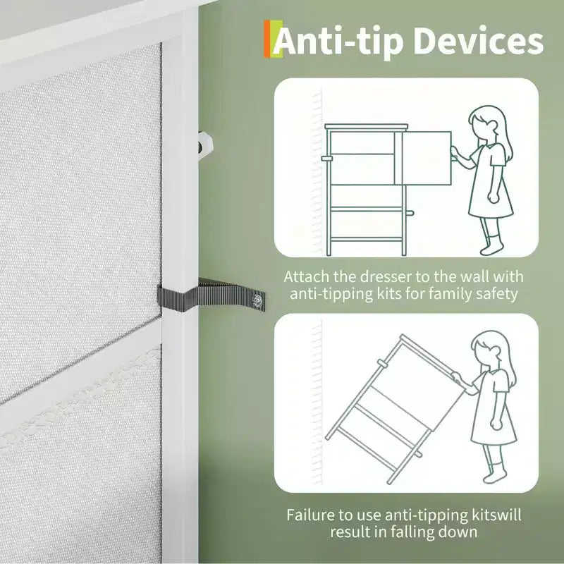 Meuble TV, Meuble de divertissement pour téléviseurs de 45 à 65 pouces, avec lumières, 8 tiroirs en tissu, cadre en métal et dessus en bois, meuble de rangement pour salon, chambre, couloir.