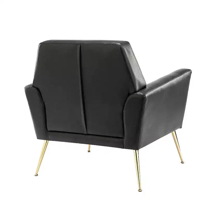 Lot de 2 fauteuils d'appoint contemporains en bois rembourrés Maris avec capitonnage pour chambre à coucher et salon | ART OF LIVING DESIGNS