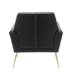 Lot de 2 fauteuils d'appoint contemporains en bois rembourrés Maris avec capitonnage pour chambre à coucher et salon | ART OF LIVING DESIGNS