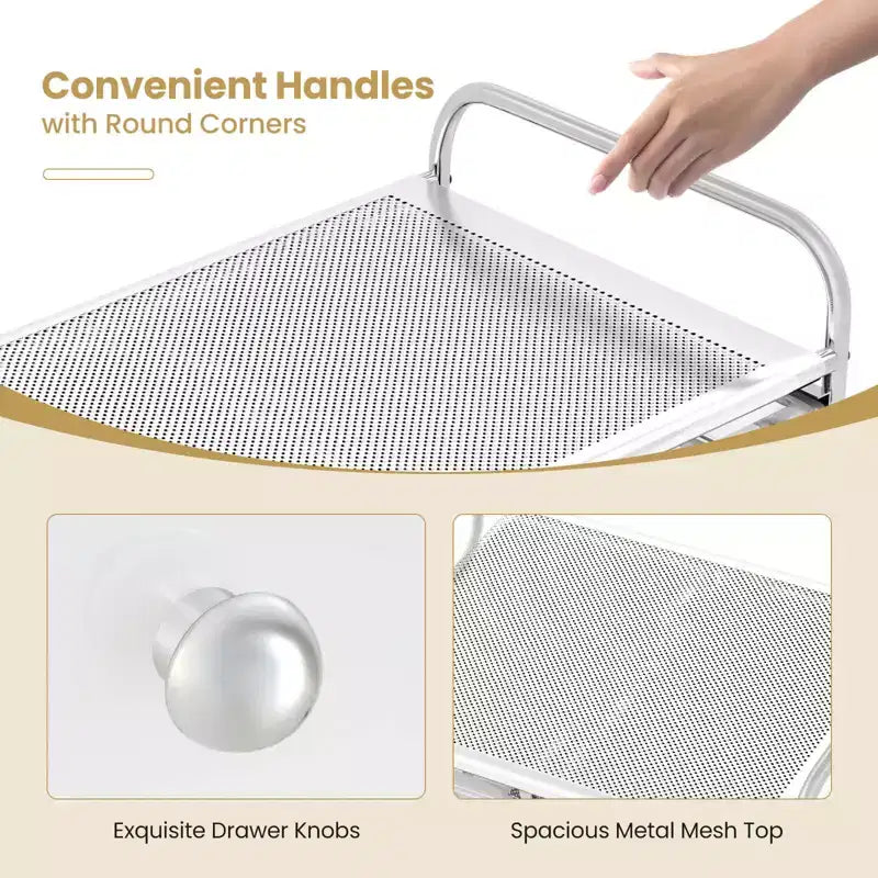 Chariot de rangement roulant Costway à 12 tiroirs avec tiroirs amovibles et roulettes verrouillables pour le bureau, transparent