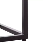 Table d'appoint Macklyn Square en marbre - SFV5768 - Marron clair/Noir - Safavieh Couture