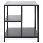 Hodge Metal 3 Shelf Accent Table - SFV9557 - Black - Safavieh Couture