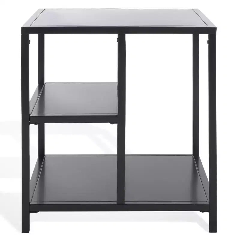 Hodge Metal 3 Shelf Accent Table - SFV9557 - Black - Safavieh Couture