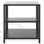 Table d'appoint Hodge Metal à 3 étagères - SFV9557 - Noir - Safavieh Couture