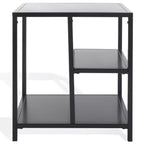 Table d'appoint Hodge Metal à 3 étagères - SFV9557 - Noir - Safavieh Couture
