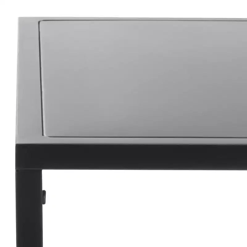 Table d'appoint Hodge Metal à 3 étagères - SFV9557 - Noir - Safavieh Couture