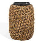 Bayley Waterhyacinth Storage Accent Table - CWK2011 - Natural/Dark Brown - Safavieh Couture