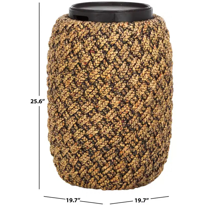 Table d'appoint Bayley Waterhyacinth Storage - CWK2011 - Naturel/Marron foncé - Safavieh Couture
