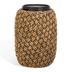 Table d'appoint Bayley Waterhyacinth Storage - CWK2011 - Naturel/Marron foncé - Safavieh Couture