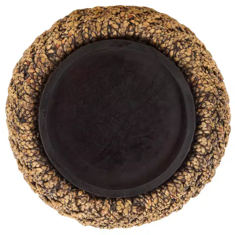 Table d'appoint Bayley Waterhyacinth Storage - CWK2011 - Naturel/Marron foncé - Safavieh Couture
