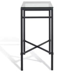 Table d'appoint en verre Viggo - AMH8300 - Noir - Safavieh Couture