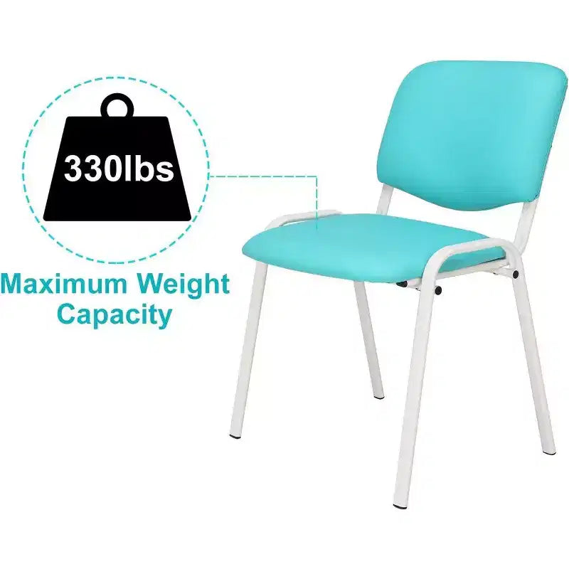 Lot de 5 chaises empilables en polyuréthane Karl Home pour salle d'attente et salle de conférence
