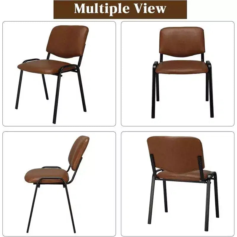 Lot de 5 chaises empilables en polyuréthane Karl Home pour salle d'attente et salle de conférence